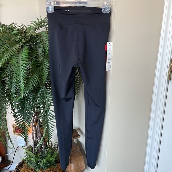 Brand New Good American Performance Black w/ Red Stretch Compression Leggings - Picture 13 of 15